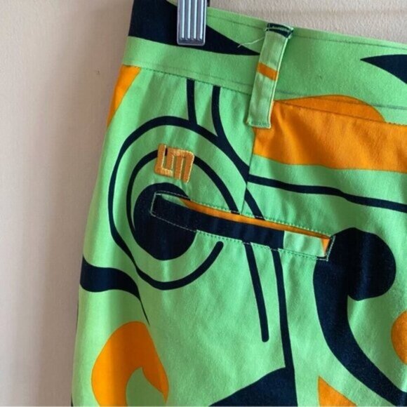 Loudmouth Shorts Mens 30 Mutlcolor Psychedelic Groovy Golf Cotton Blend Pocket - Picture 8 of 16